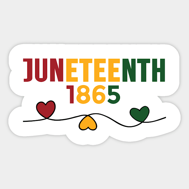 juneteenth 1865 Sticker by first12